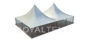Эксклюзивный шатер Мембрана 2 с размерами 15x10 м. вмещает до 75 чел.